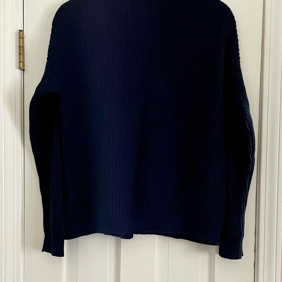 J.Jill XS Navy Blue Cardigan Sweater with White Buttons - Picture 5 of 8